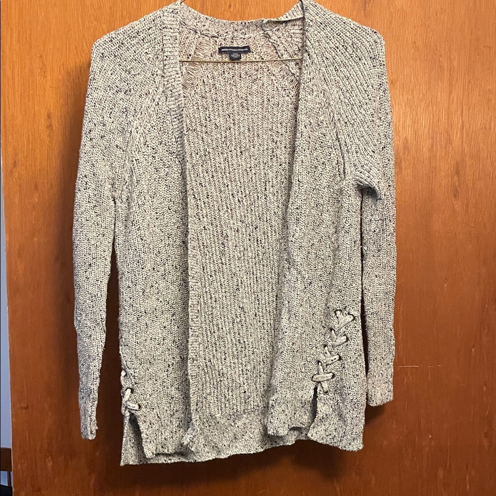 American Eagle Outfitters Cream Knit Cardigan